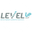 Логотип компании Level UP Staff, центр подбора и развития персонала
