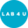Логотип компании Lab4U - медицинская онлайн-лаборатория
