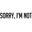 Логотип компании Сорри, Ай Эм Нот